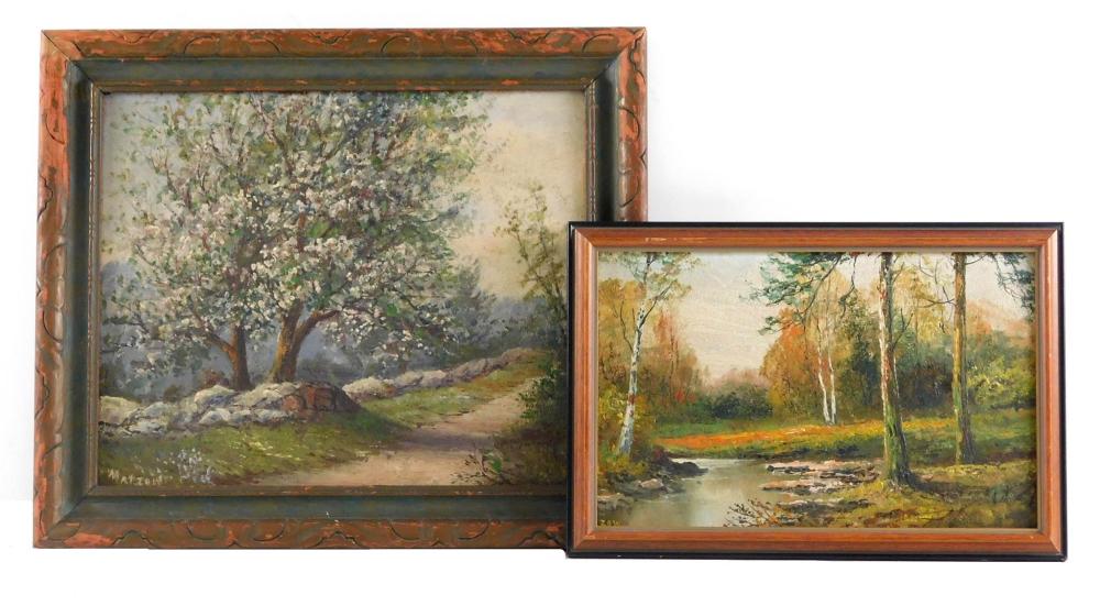 TWO PAINTINGS BY FREDERICK MATZOW