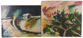 TWO PAINTINGS BY MARTIN KAINZ