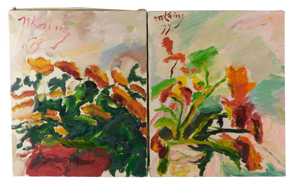 TWO PAINTINGS BY MARTIN KAINZ