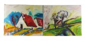 TWO PAINTINGS BY MARTIN KAINZ