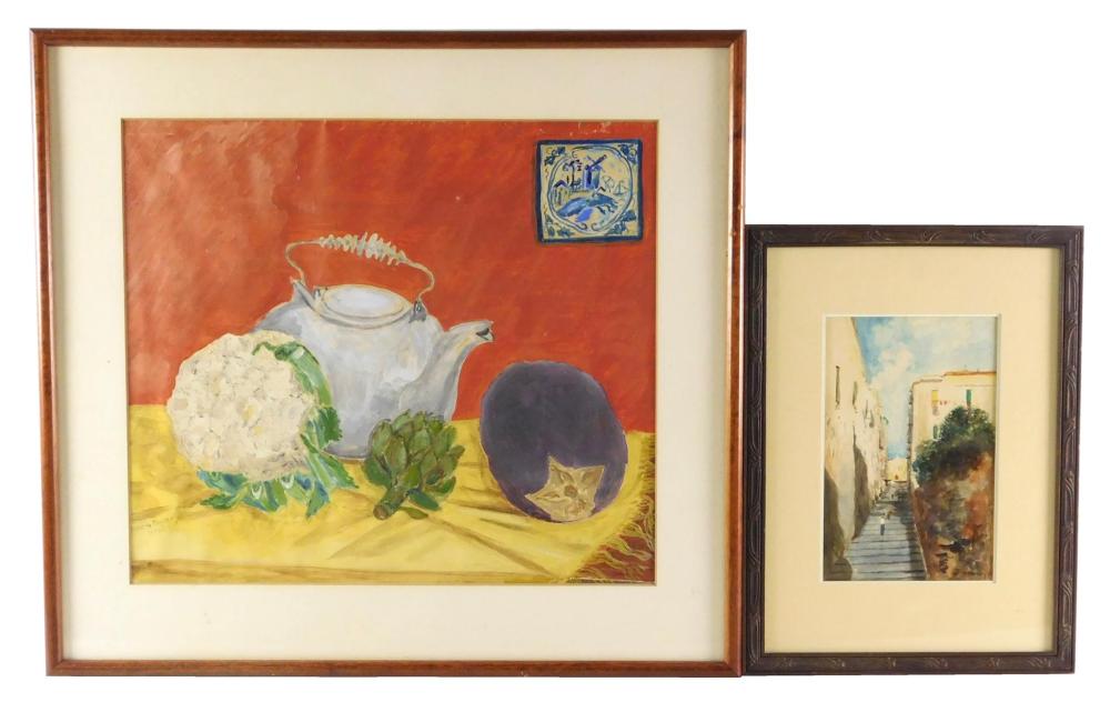 TWO PAINTINGS: FIRST BY MARTHA