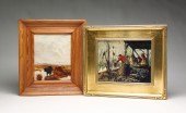 TWO PAINTINGS INCLUDING JOHN P