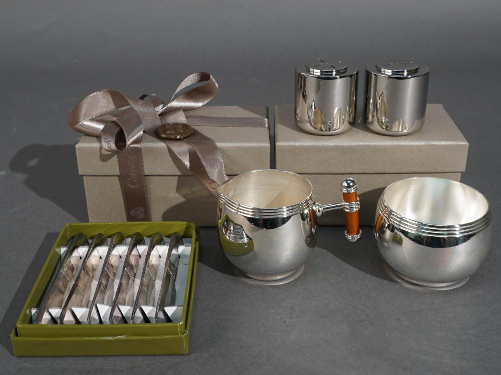 TWO PAIR CHRISTOFLE SILVERPLATE