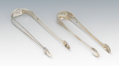 Two Pair George III Sterling Silver