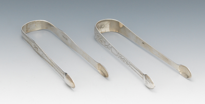 Two Pair George III Sterling Silver