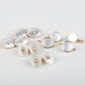 TWO PAIR OF 14K GOLD, PEARL AN