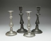 TWO PAIR OF AMERICAN PEWTER CA