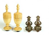 TWO PAIR OF ARCHITECTURAL ITEM