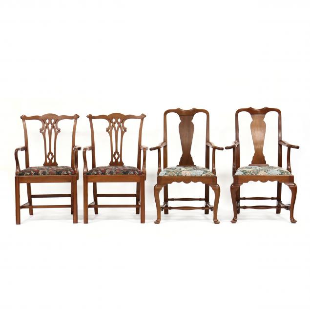 TWO PAIR OF ARM CHAIRS, BARTLEY
