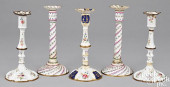 TWO PAIR OF BATTERSEA ENAMEL C