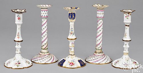TWO PAIR OF BATTERSEA ENAMEL