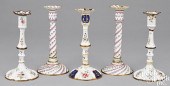 TWO PAIR OF BATTERSEA ENAMEL C