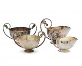 TWO PAIR OF GEORG JENSEN CREAM