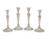 TWO PAIR OF GEORGIAN SILVER CA