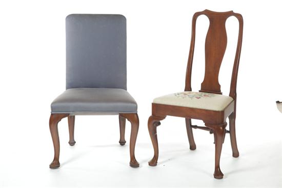 TWO PAIR OF QUEEN ANNE-STYLE SIDE
