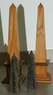 TWO PAIR OF SATINWOOD AND HARD