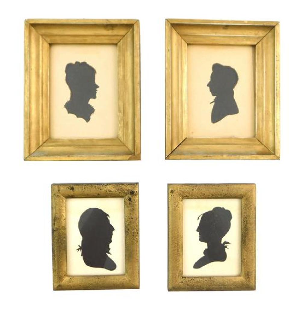 TWO PAIR SILHOUETTES IN GOLD