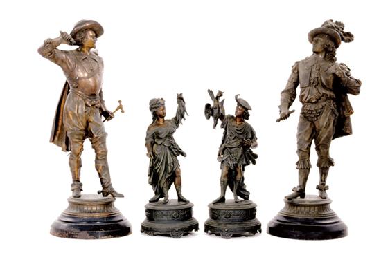 Two pairs cast-metal Medieval