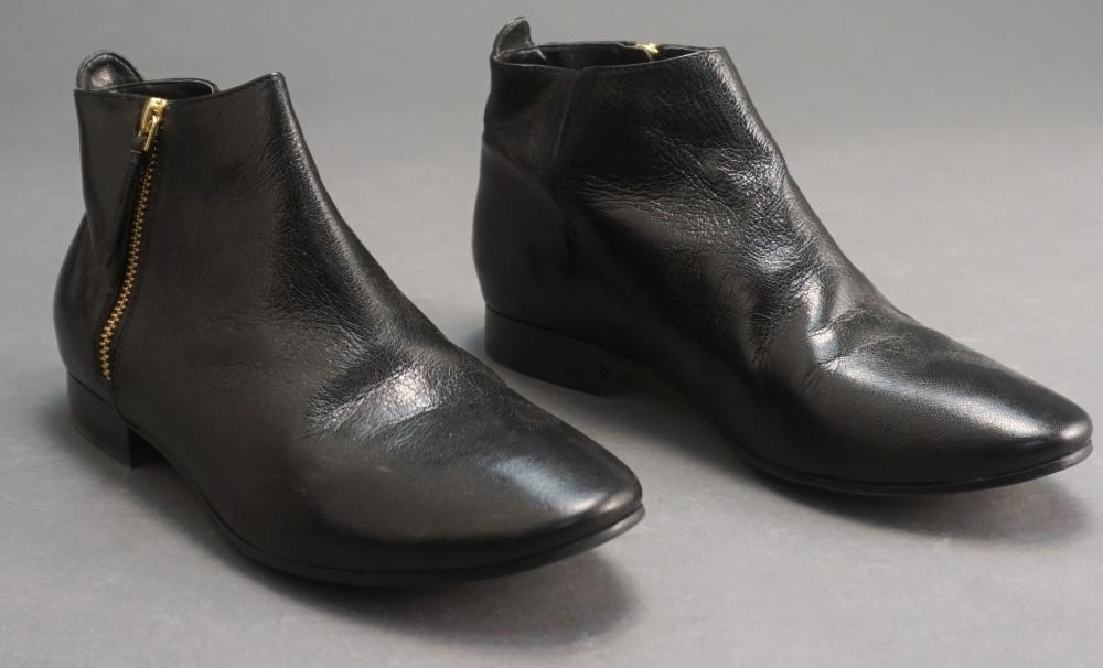 TWO PAIRS COLE HAAN BLACK SUEDE AND