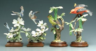 Two pairs Doughty bird figurines:
