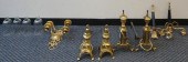 TWO PAIRS FEDERAL STYLE BRASS