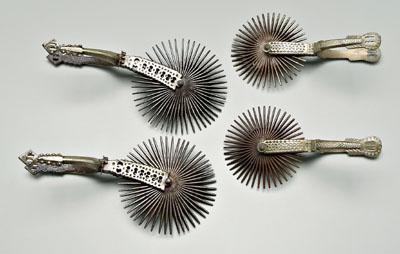 Two pairs gaucho spurs: one pair