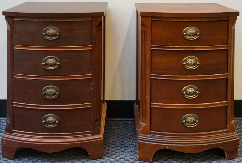 TWO PAIRS GEORGIAN STYLE MAHOGANY