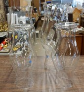 TWO PAIRS GLASS HURRICANE SHAD