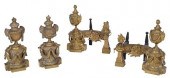 TWO PAIRS LOUIS XVI STYLE GILT
