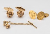 TWO PAIRS OF 14 KARAT YELLOW G