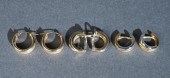 TWO PAIRS OF 14-KARAT YELLOW-G
