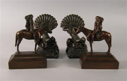 Two pairs of American bronze