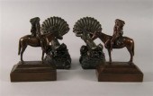 Two pairs of American bronze b