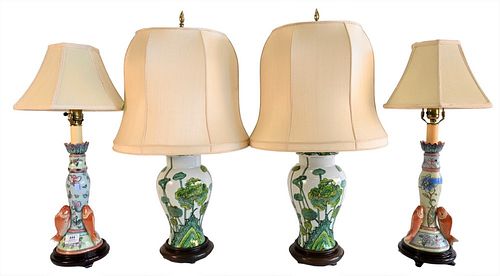 TWO PAIRS OF ASIAN STYLE TABLE