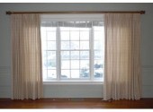 Two pairs of beige plaid cotto