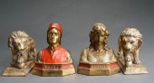 TWO PAIRS OF BOOKENDS: ARMOR B