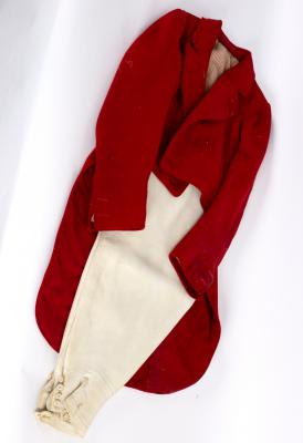 Two pairs of buckskin breeches by E
