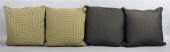 TWO PAIRS OF CHARCOAL AND GREE