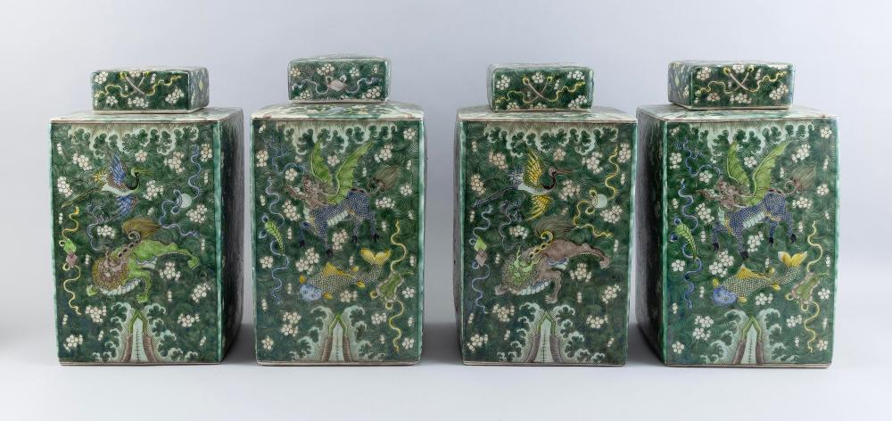 TWO PAIRS OF CHINESE FAMILLE