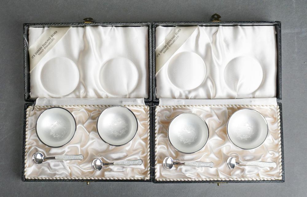 TWO PAIRS OF DANISH STERLING SILVER