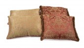 TWO PAIRS OF DECORATIVE SILK B