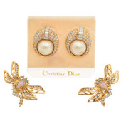 TWO PAIRS OF DESIGNER EAR CLIP