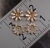 TWO PAIRS OF DIAMOND EARRING E