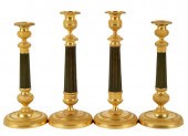 TWO PAIRS OF EMPIRE-STYLE CAND