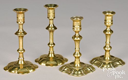 TWO PAIRS OF ENGLISH QUEEN ANNE