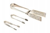 Two Pairs of English Silver Su