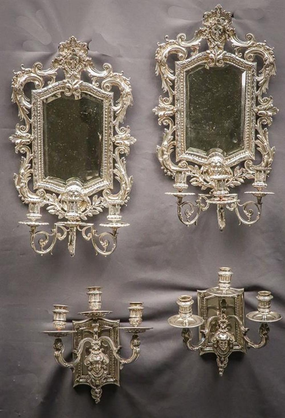 TWO PAIRS OF EUROPEAN BAROQUE STYLE