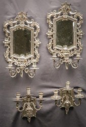 TWO PAIRS OF EUROPEAN BAROQUE