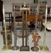 TWO PAIRS OF FLOOR LAMPS & A C