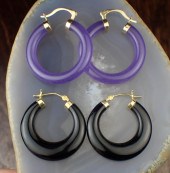 TWO PAIRS OF FOURTEEN KARAT GO